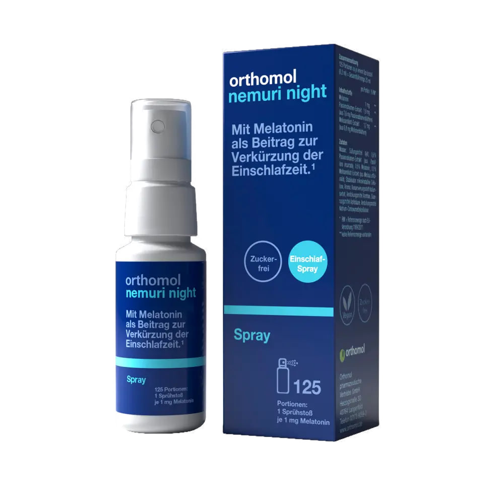 Orthomol Nemuri night (спрей) КУРС: 125 РОЗПИЛЕНЬ Orthomol Nemuri night (спрей) КУРС: 125 РОЗПИЛЕНЬ